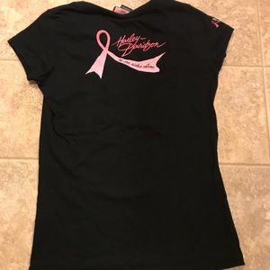 Harley Davidson Breast Cancer Baby Tee